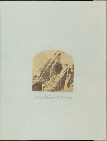 Francis Frith, Facade of Rock Temple at Abu Simbel