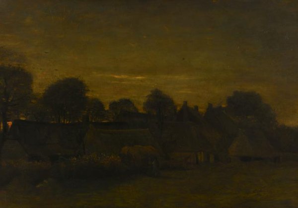 Vincent van Gogh, Farming Village at Twilight