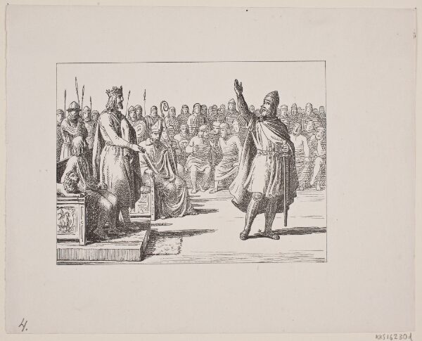 Constantin Hansen, Illustration til Svend Grundtvig, "Marsk Stig: Dansk Folkevise Fra 13de Aarhundrede", 1861