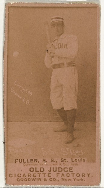Goodwin & Company, William Benjamin "Shorty" Fuller, Shortstop, St. Louis Browns, from the Old Judge series (N172) for Old Judge Cigarettes