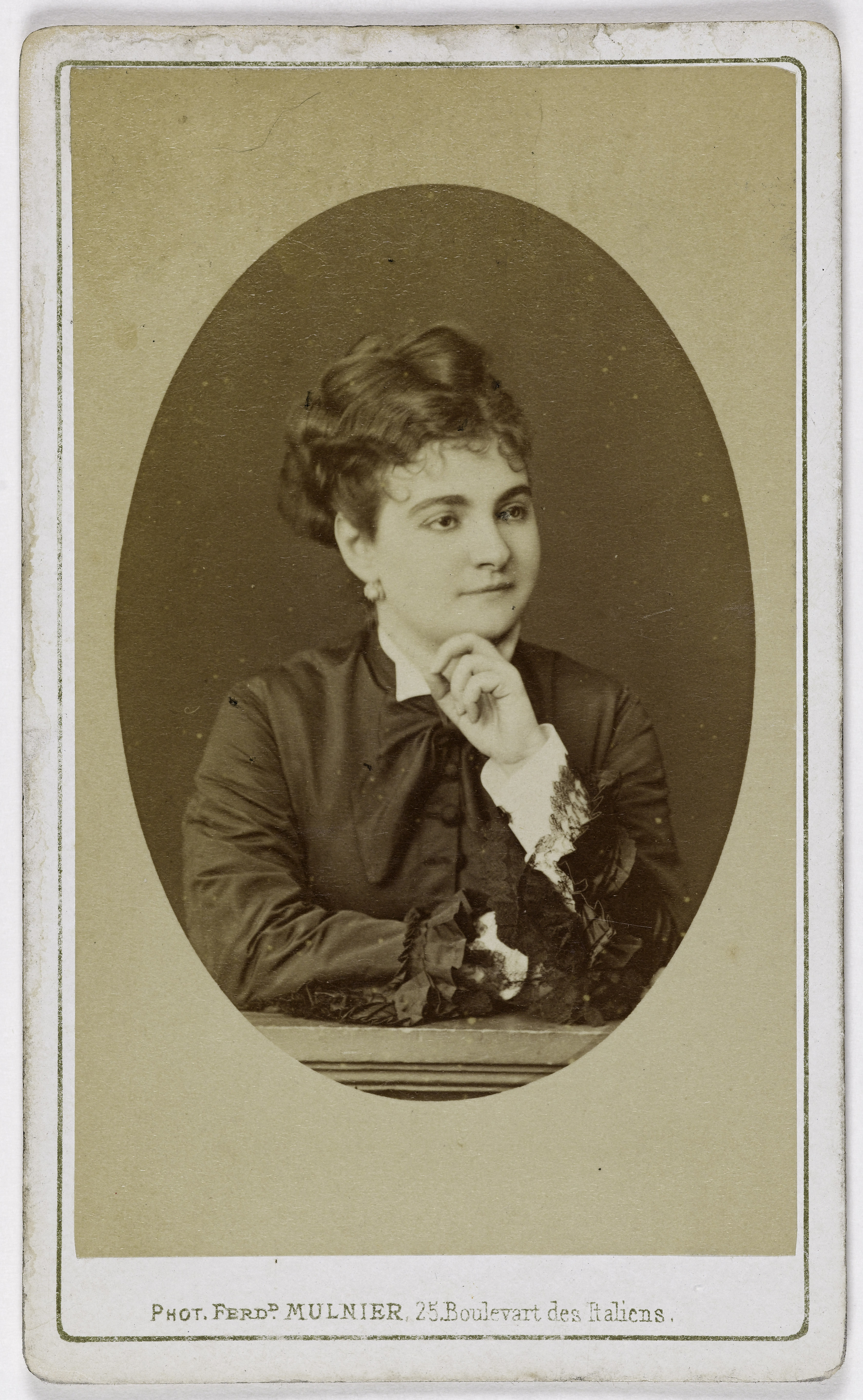Ferdinand Mulnier, Portrait de Duvernoy (actrice au théâtre Lyrique et à l'Opéra comique)