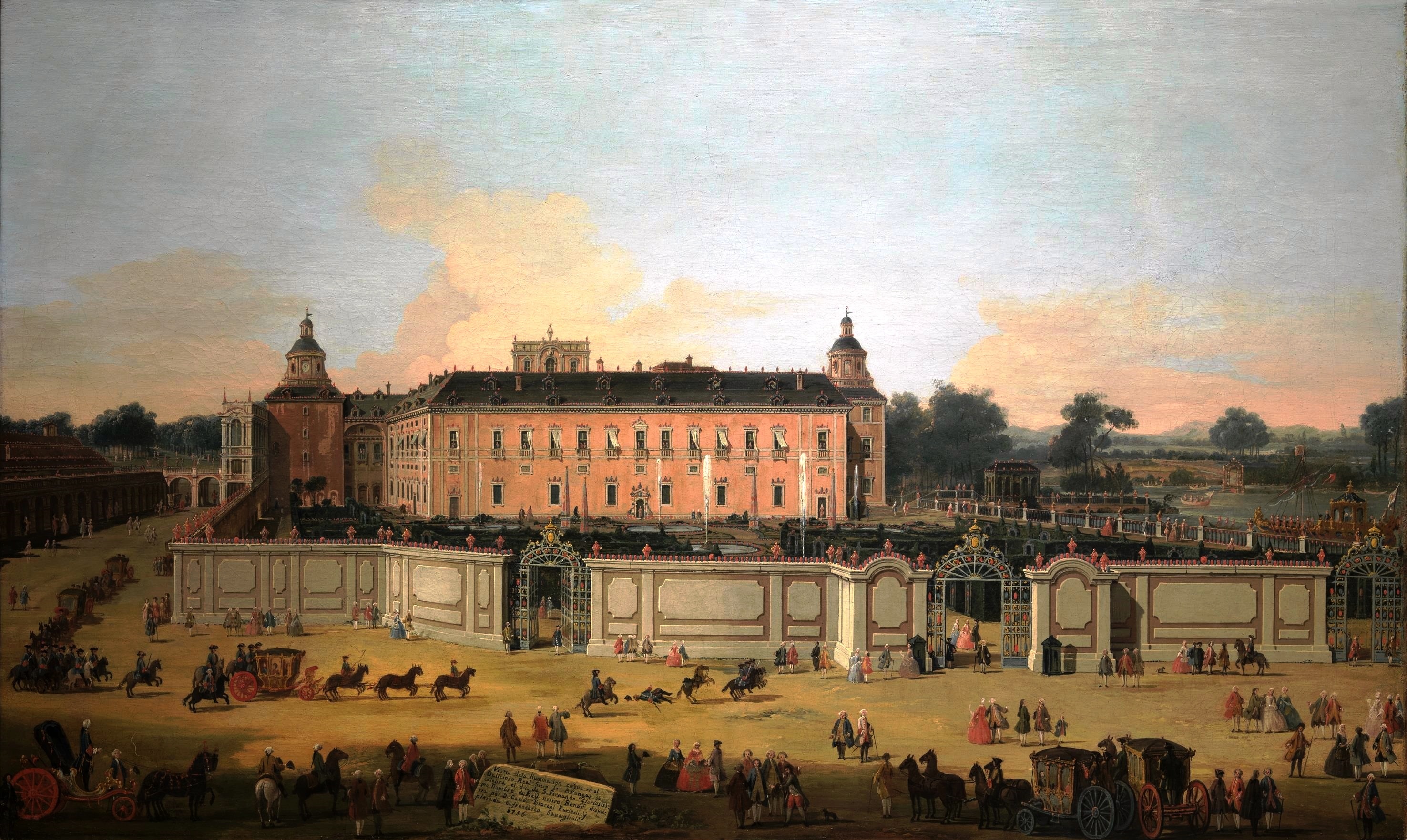 Francesco Battaglioli, View of The Palace of Aranjuez