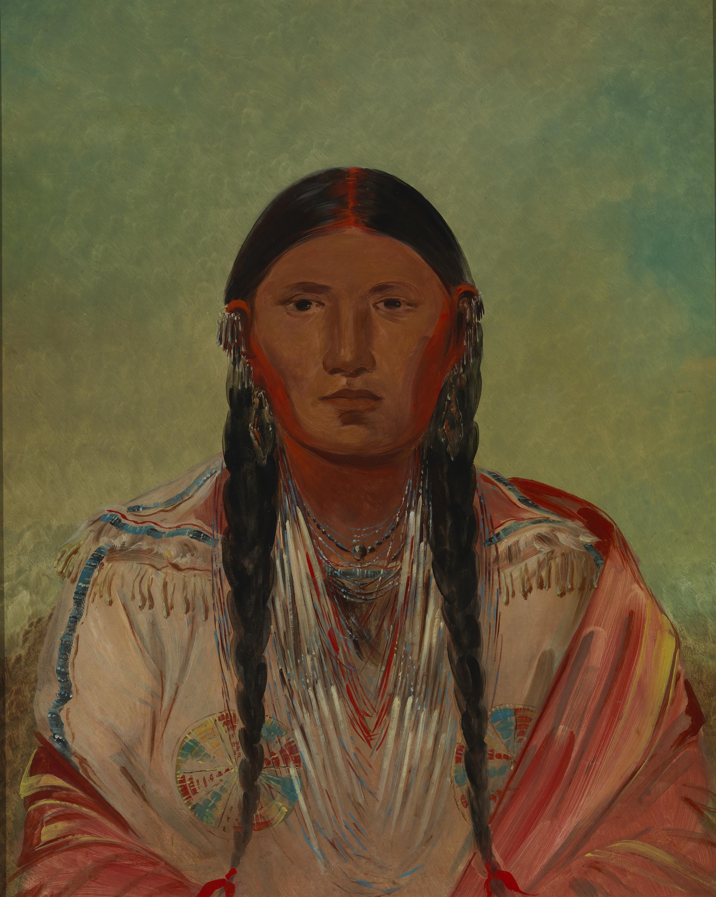 George Catlin, Ru-ton-wee-me, Pigeon on the Wing