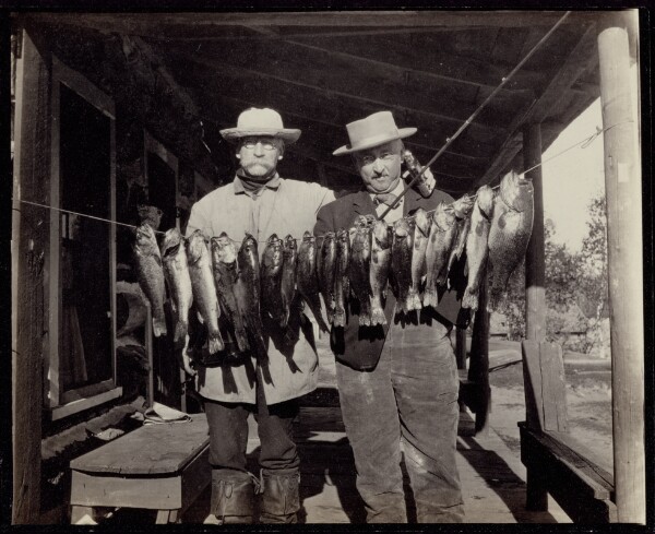 Unknown, [Fishermen and their catch]