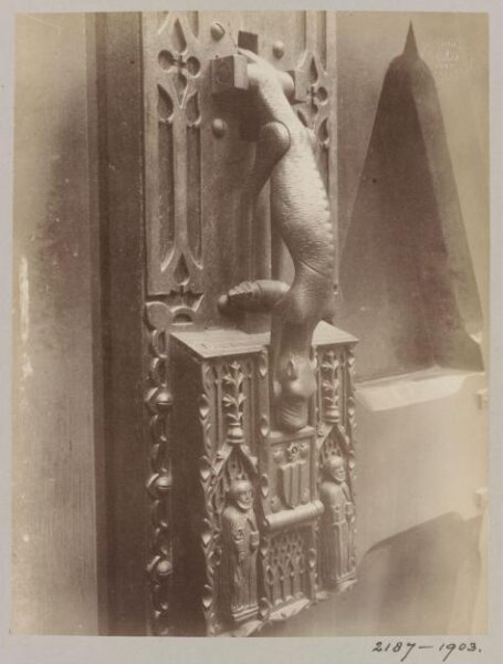 Atget, Jean-Eugène-Auguste, Door Knocker, Hotel de Cluny, Paris, France