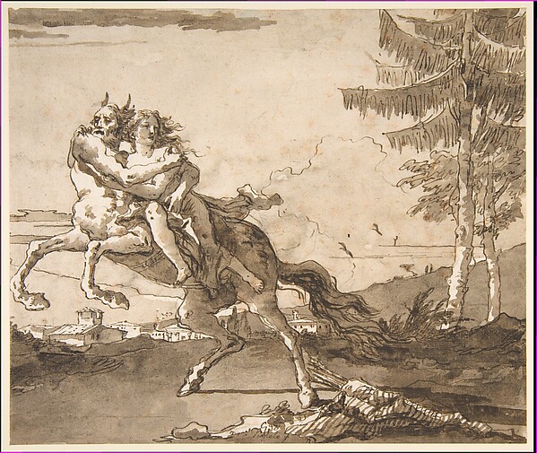 Giovanni Domenico Tiepolo, A Centaur Abducting a Nymph
