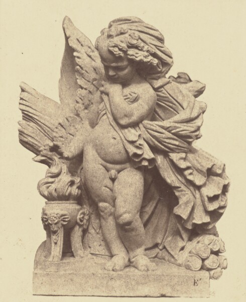 Édouard Baldus, ["L'Hiver", Sculpture by Isidore Romain Boitel, Decoration of the Louvre, Paris]