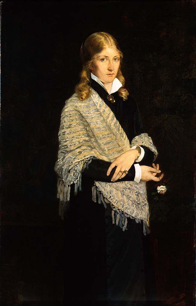 Eilif Peterssen, Portrait of the Painter Andrea Gram