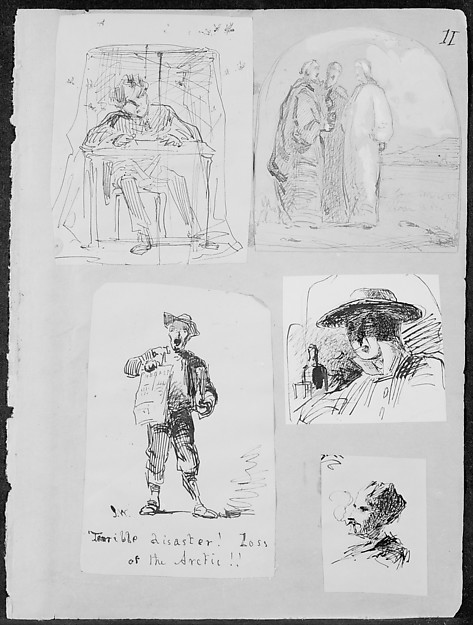 James McNeill Whistler, Christ and Two Disciples on the Road to Emmaus (from Sketchbook)