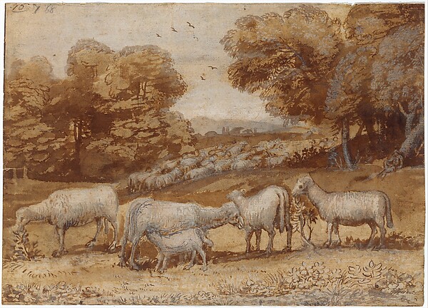 Claude Lorrain (Claude Gellée), Landscape with Sheep
