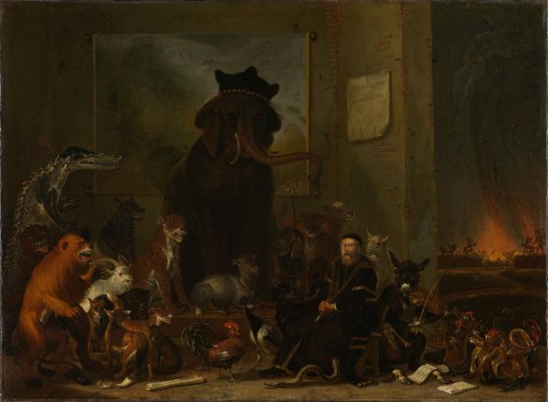 Cornelis Saftleven, Satire on the Trial of Johan van Oldenbarnevelt