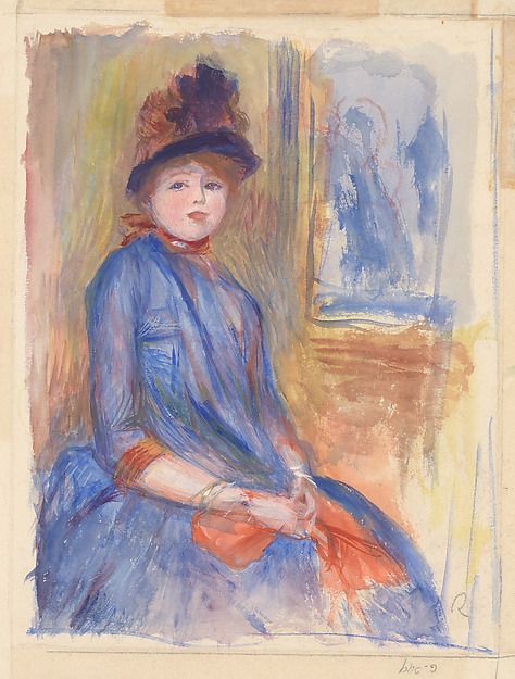 Auguste Renoir, Young Girl in a Blue Dress