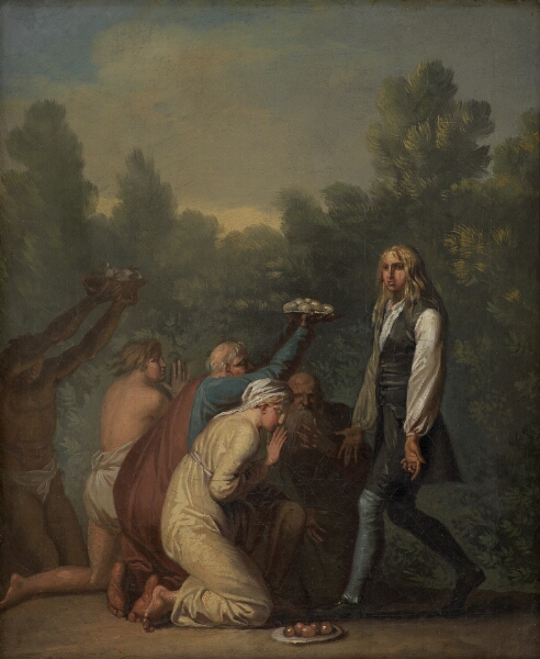 Nicolai Abildgaard, Niels Klim hyldes af qvamiterne