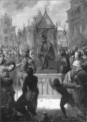 Barend Wijnveld, Anno 1512. Wassenaer wordt in een ijzeren kooi tentoongesteld