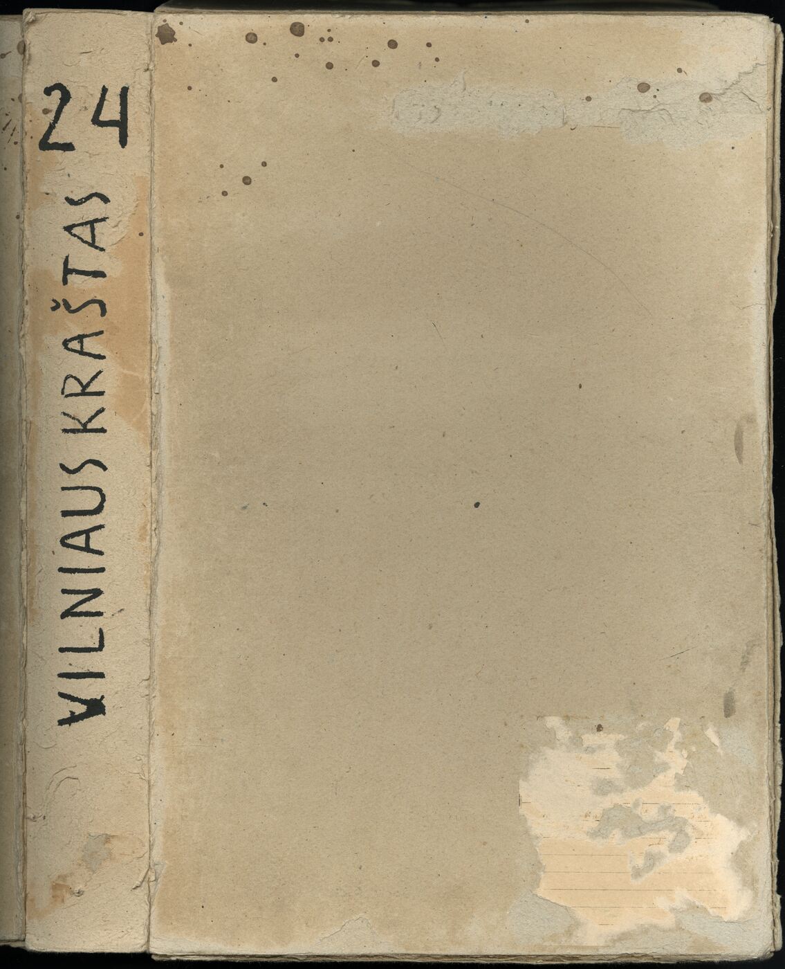 Vladas Zdzichauskas, Archyvinė byla Nr. 24. Vilniaus krašto etnografinė medžiaga