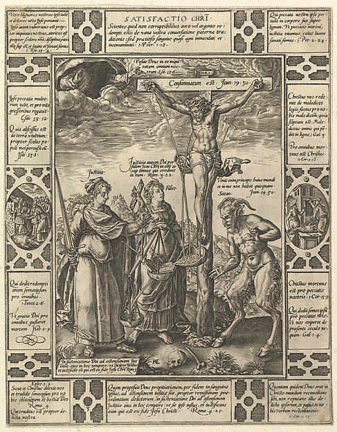 Hendrick Goltzius, Satisfactio Christi, from "Allegories of the Christian Faith, from Christian and Profane Allegories"