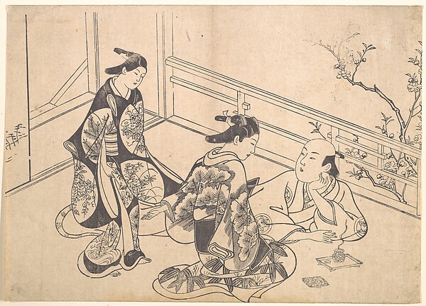 Okumura Masanobu, The Actor Ichimura Takenojo Reclining on a Balcony