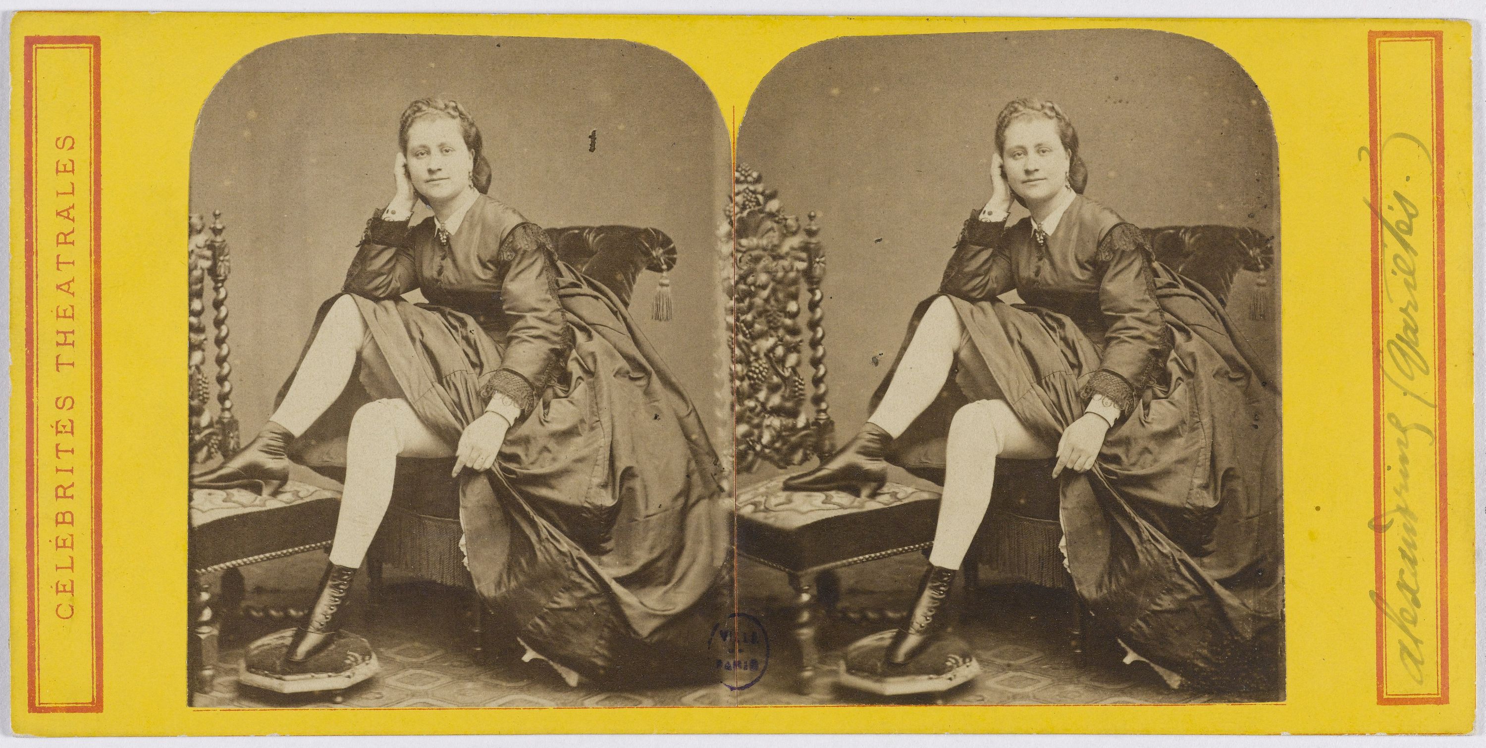 Anonyme, Portrait d'Alexandrine, actrice au théâtre des Variétés.