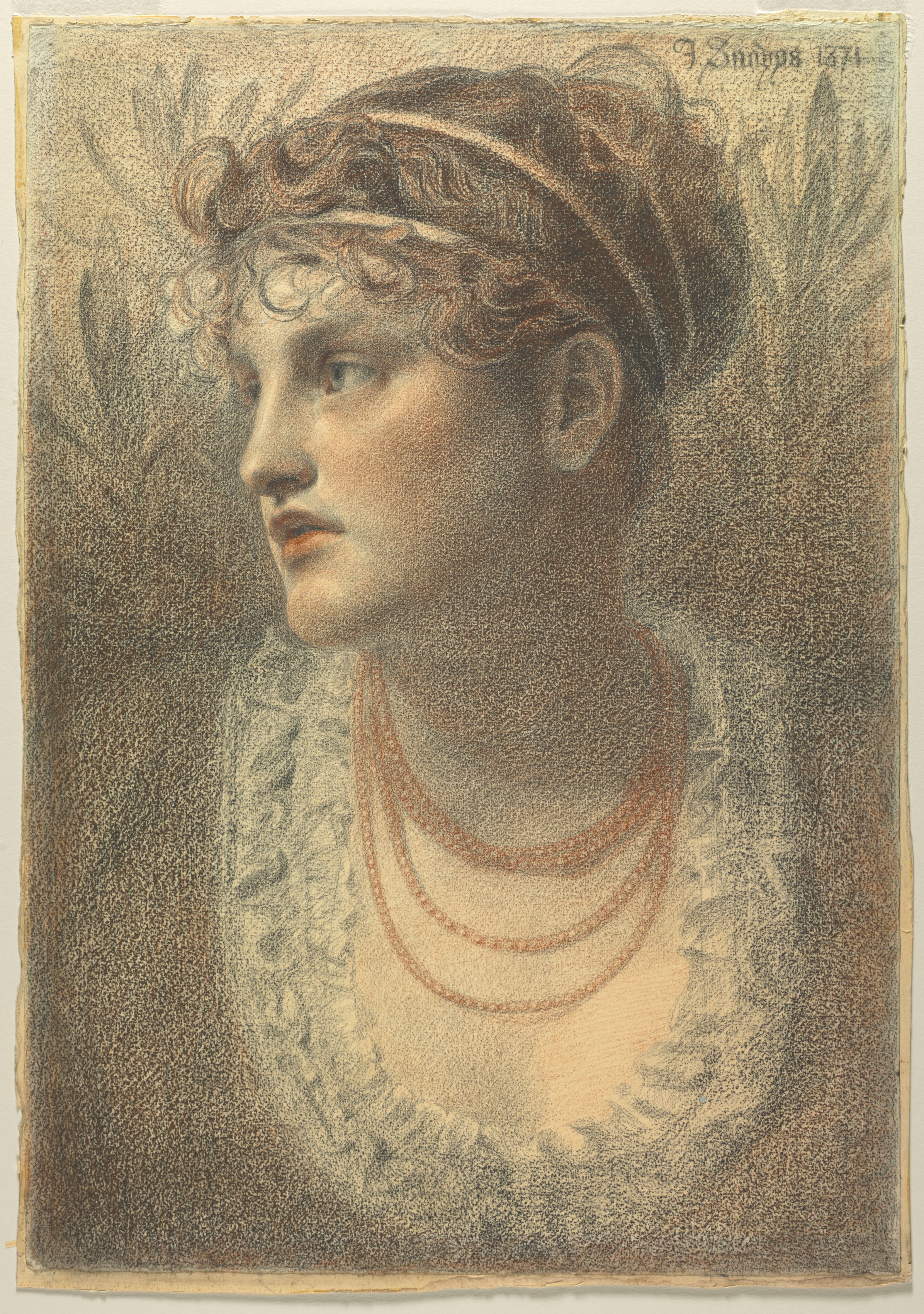 Frederick Sandys, The Coral Necklace