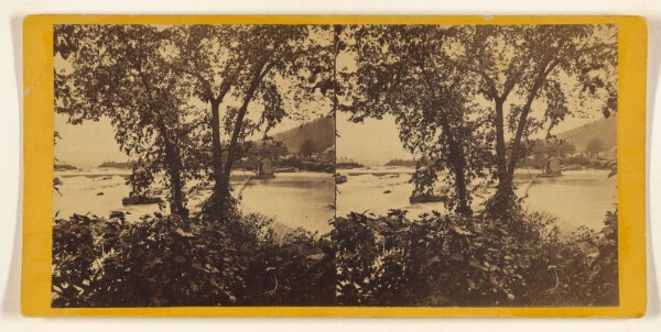 Edward and Henry T. Anthony & Co., Scenery at Little Falls, on the Mohawk, New York. 2d Mill Dam Falls, looking West.