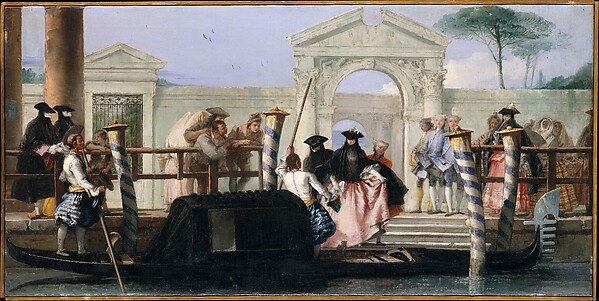 Giovanni Domenico Tiepolo, The Departure of the Gondola