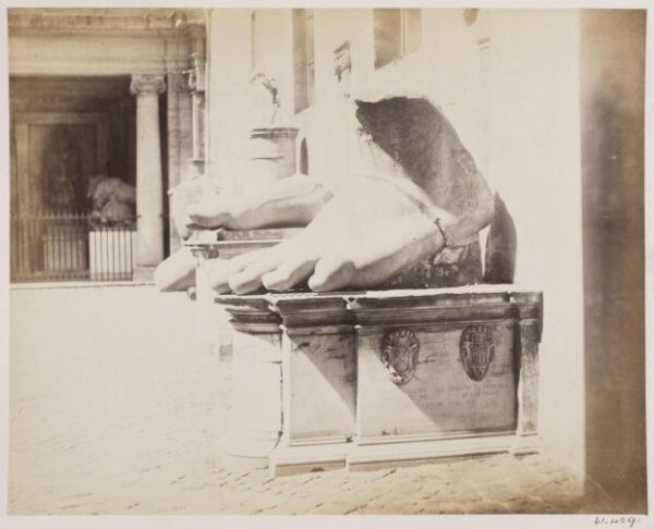 Parker, John Henry, Sculpture - Colossal Foot, now in the Courtyard of the Palazzo de' Conservatori on the Capitol