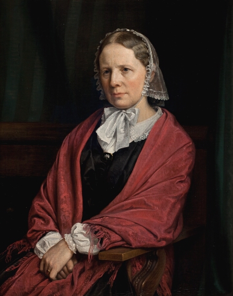 P.C. Skovgaard, Amalie Elisabeth Freund, f. von Würden. Billedhuggeren H. E. Freunds hustru