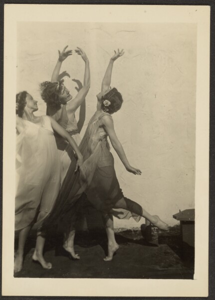 Louis Fleckenstein, [Dancers on Rooftop]