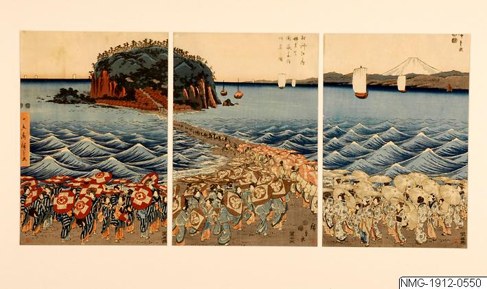 Ando (senare Utagawa Hiroshige) Hiroshige, Träsnitt, Bildkonst, Print, Woodblock, Woodcut
