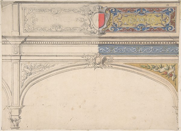 Jules-Edmond-Charles Lachaise, Design for Decorated Archway, Monaco Pavillion