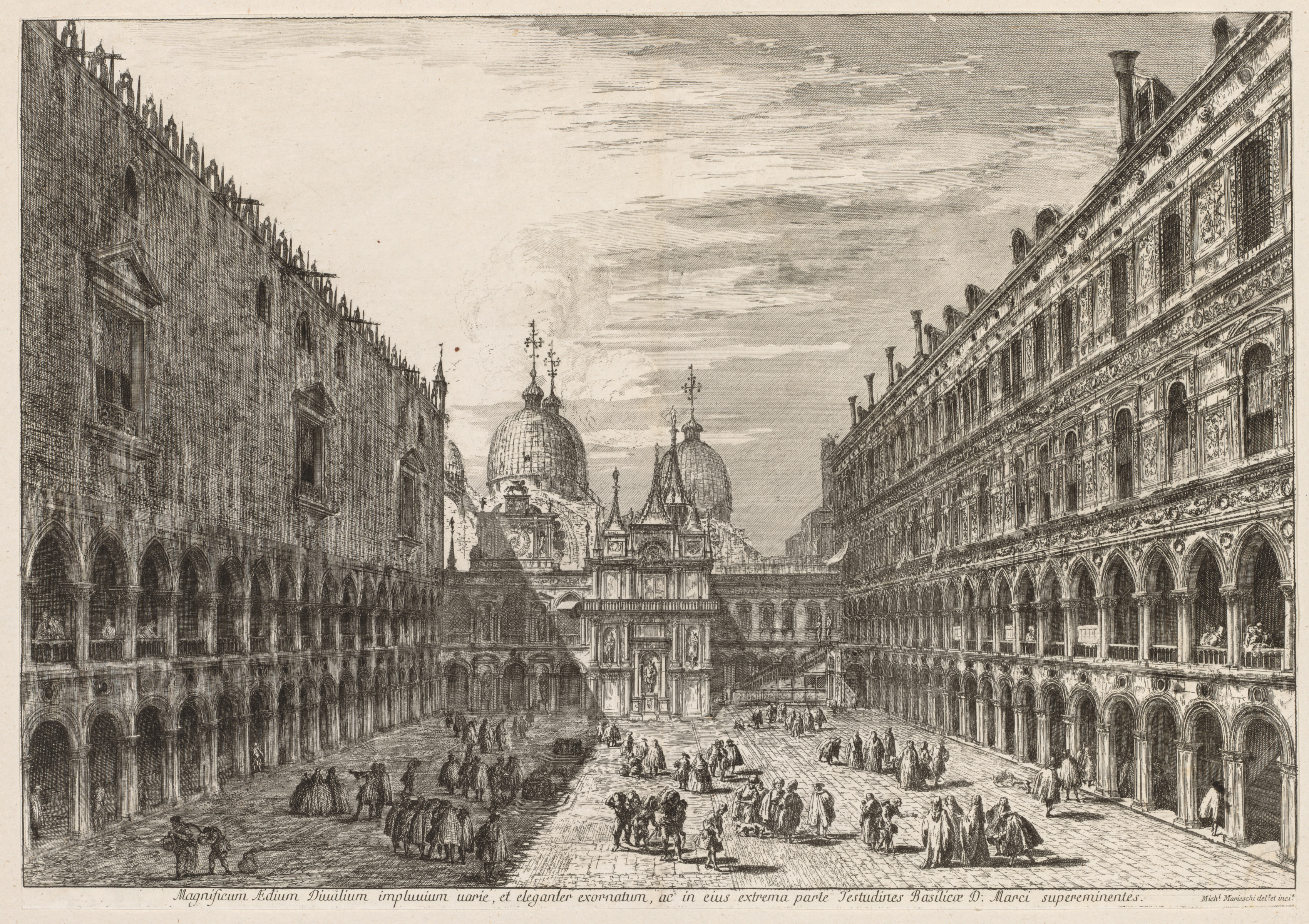 Michele Marieschi, Views of Venice:  The Courtyard of the Ducal Palace