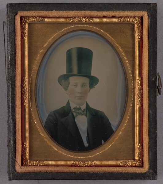 Unknown, [Portrait of a Young Man In Top Hat]