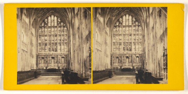 George Washington Wilson, Interior of Glo'ster Cathedral - The Lady Chapel.