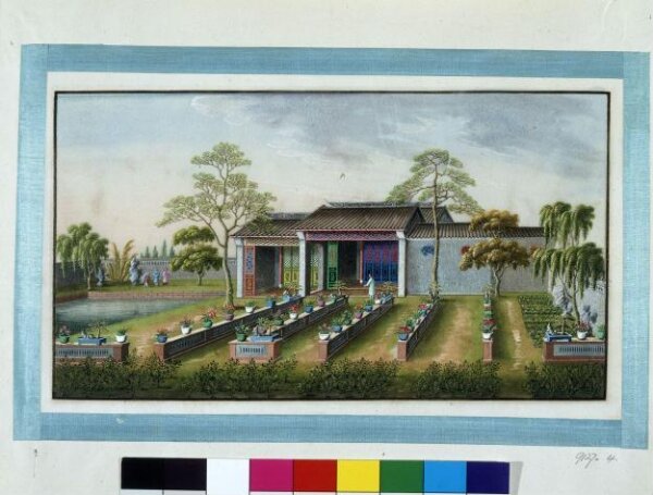 Unknown, Garden scene