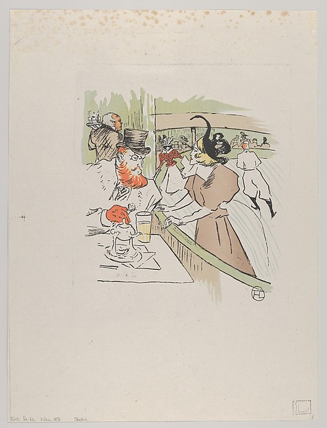 Henri de Toulouse-Lautrec, Skating, from Le Rire, No. 62, 11 January 1896