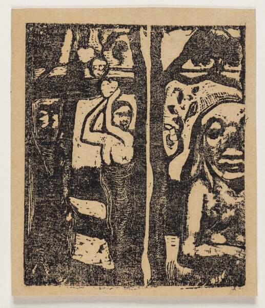 Paul Gauguin, Femme cueillant des fruits et Oviri