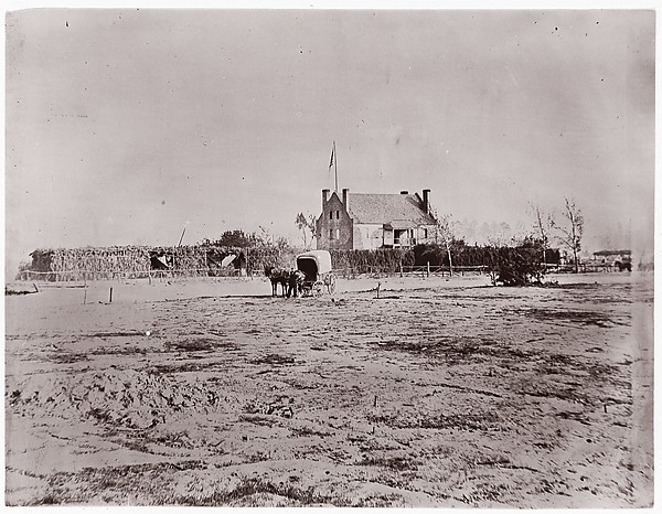 Timothy H. O'Sullivan, [Yellow House [also known as Yellow Tavern], Headquarters of the 6th Army Corps, Warren Station, in Front of Petersburg, Virginia]