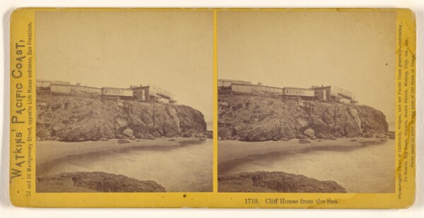 Carleton Watkins, Cliff House from the Sea.