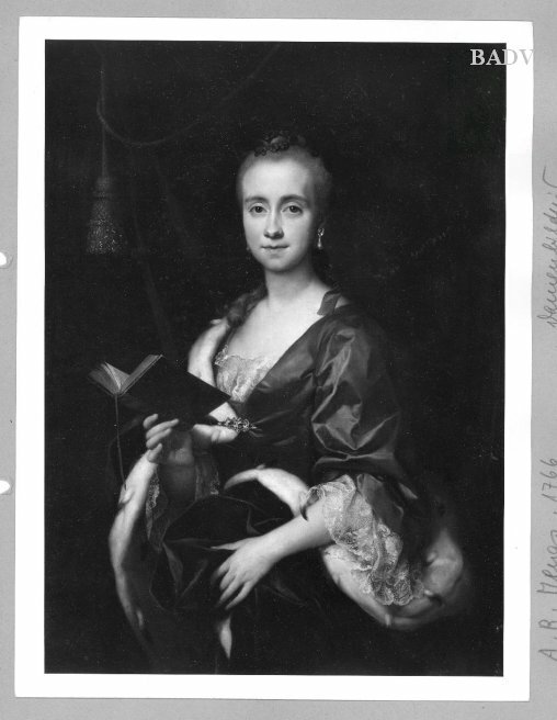 Anton Raphael Mengs, Bildnis einer Dame mit Buch