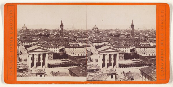 Giacomo Brogi, Milano. Panorama.