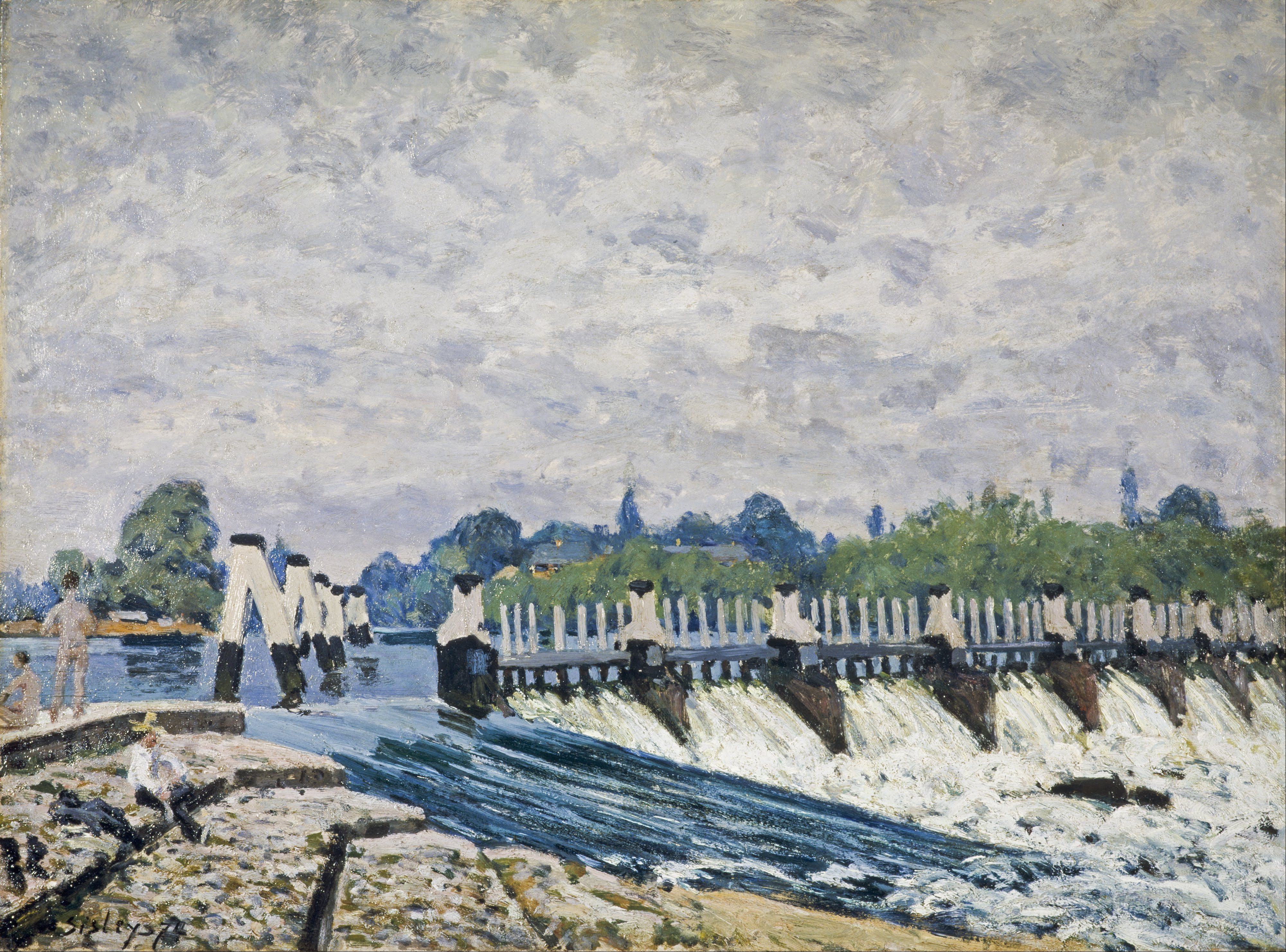 Alfred Sisley, Molesey Weir, Hampton Court