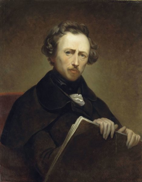 Ary Scheffer, Self Portrait at the age of 43