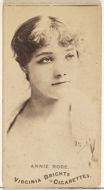 Allen & Ginter, Annie Robe, from the Actors and Actresses series (N45, Type 1) for Virginia Brights Cigarettes