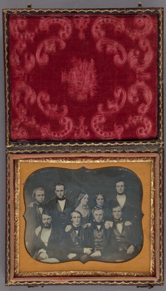 Unknown, [Group Portrait of Two Women and Seven Men]