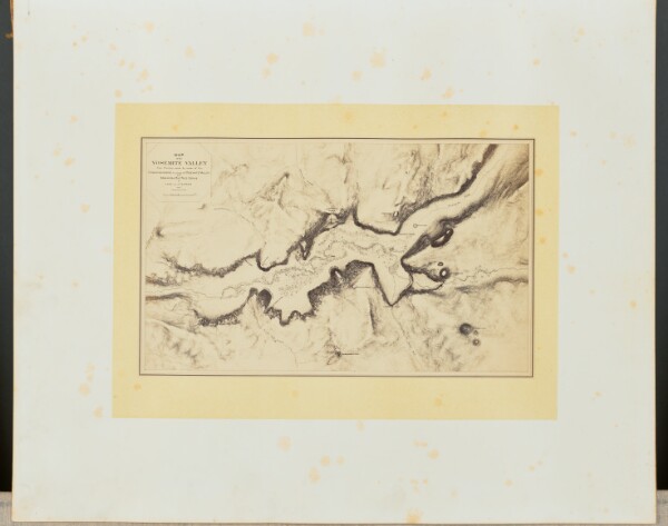 Carleton Watkins, Map of Yosemite Valley.