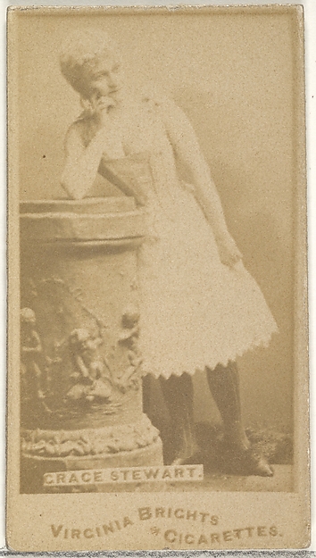 Allen & Ginter, Grace Stewart, from the Actors and Actresses series (N45, Type 1) for Virginia Brights Cigarettes