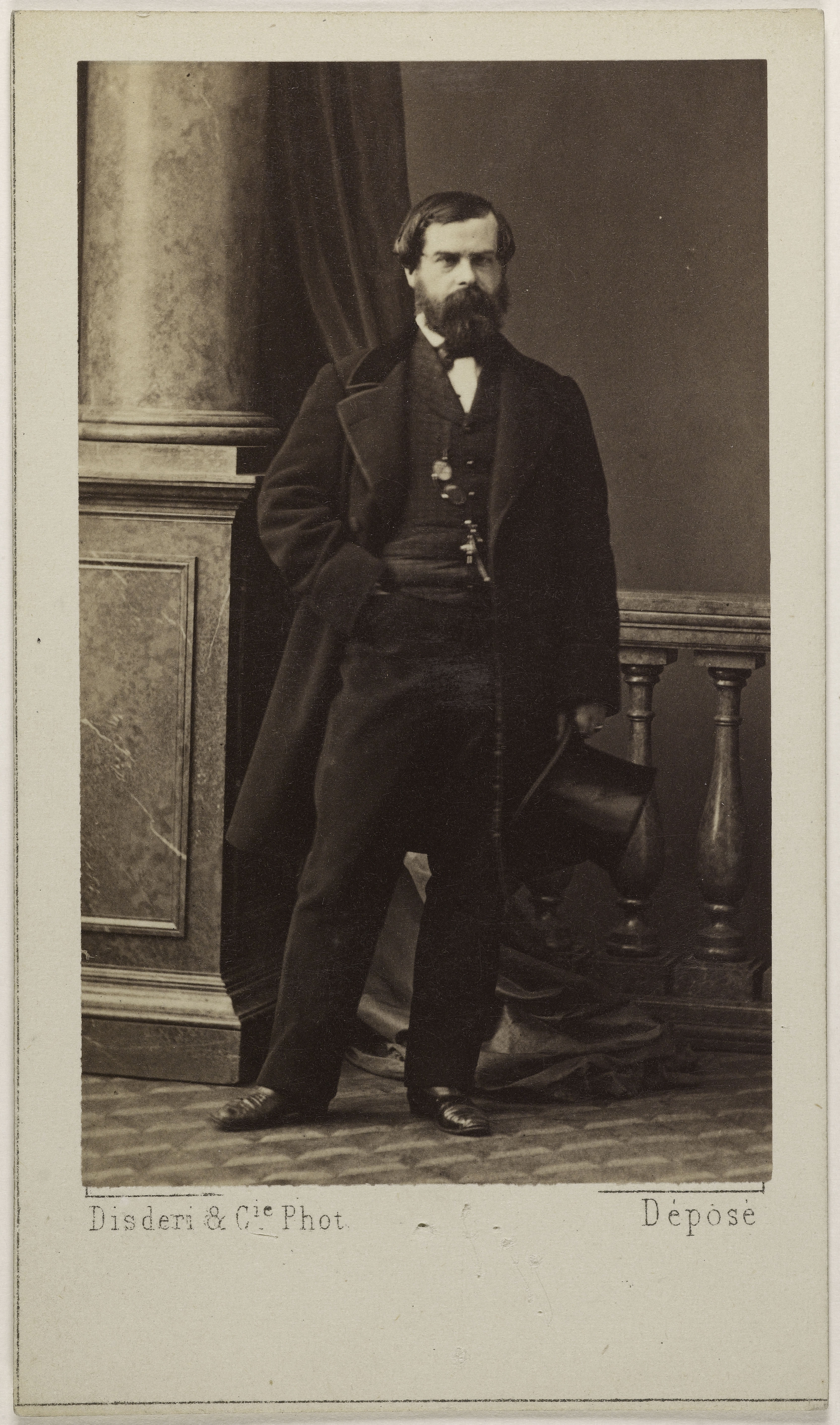 Disderi & Cie, Portrait de Bertall, (Charles Albert d'Arnoux, dit), (1820-1882), (dessinateur, caricaturiste, photographe)