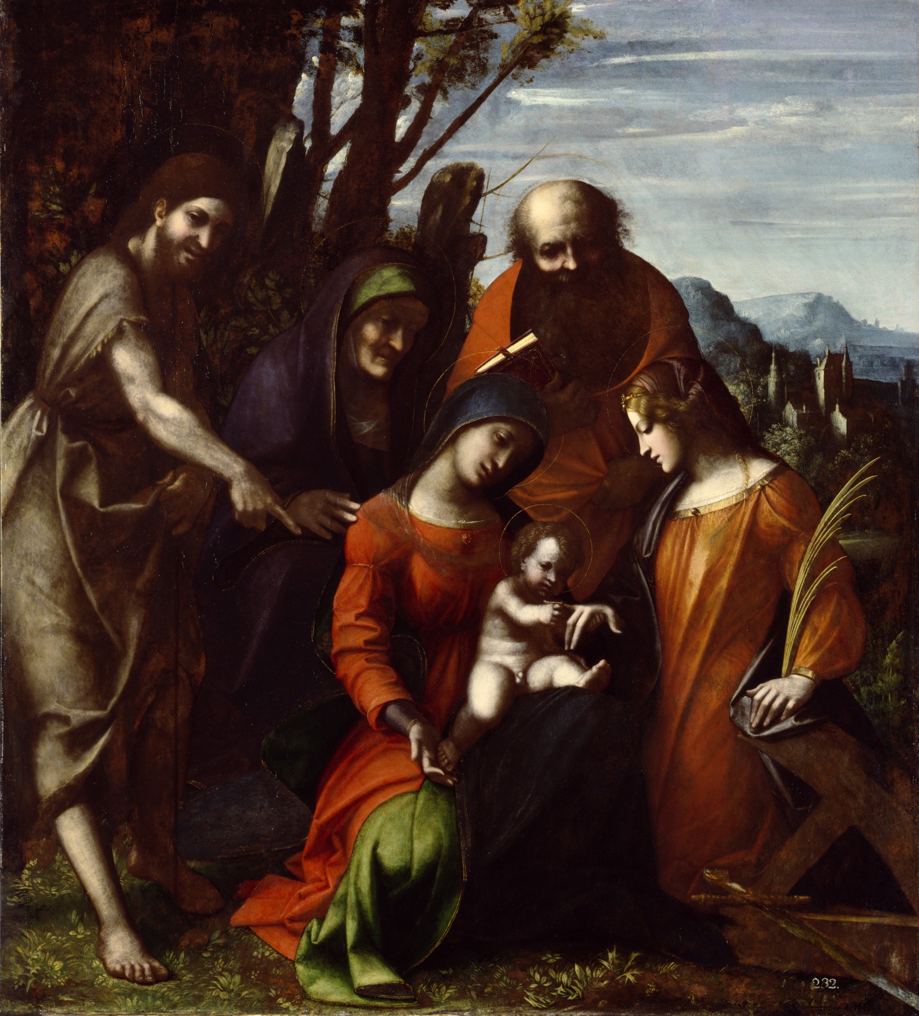 Antonio da Correggio, The Mystic Marriage of Saint Catherine
