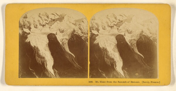 Benjamin West Kilburn, Mt. Blanc from the Summit of Brevent. [Savoy, France.]