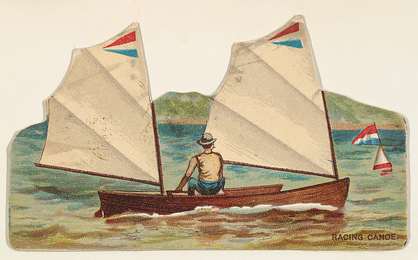 W. Duke, Sons & Co., Racing Canoe, from the Types of Vessels series (N139) issued by Duke Sons & Co. to promote Honest Long Cut Tobacco